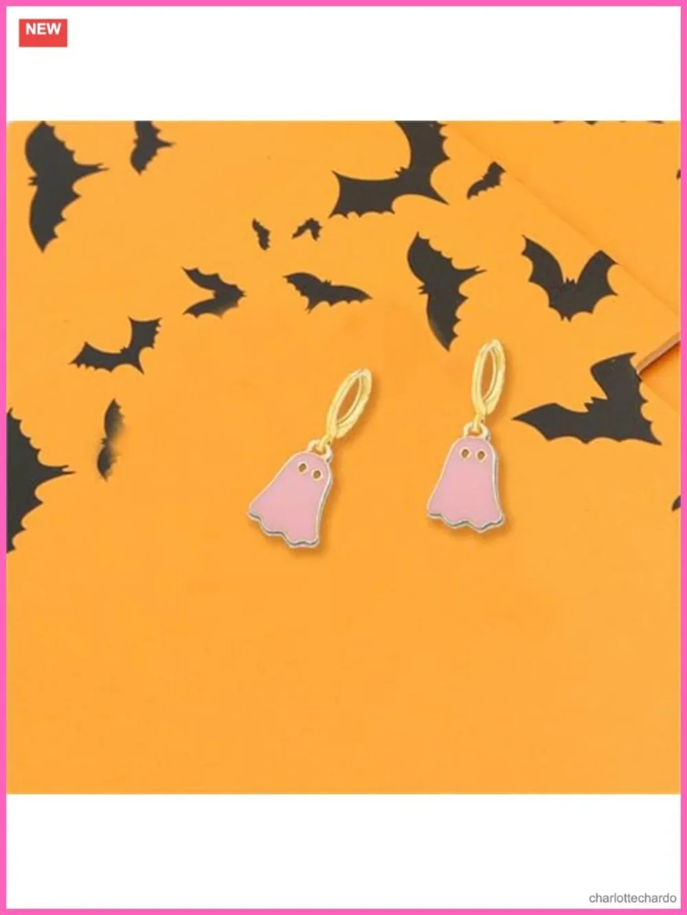 Ghost Huggie Hoop Earrings Alloy Halloween Party Jewelry